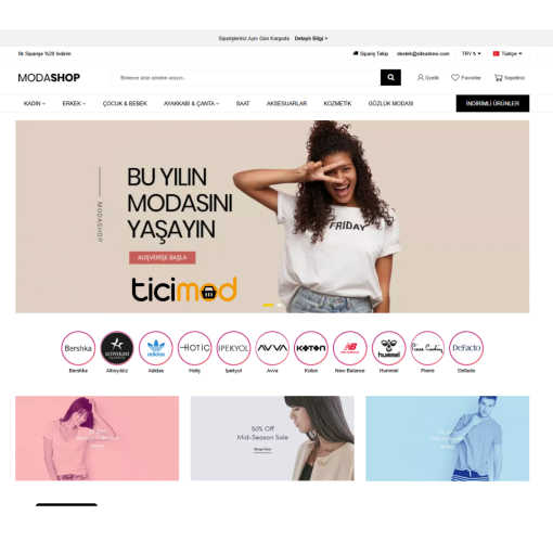 Giyim & Moda E-Ticaret Konsepti #1